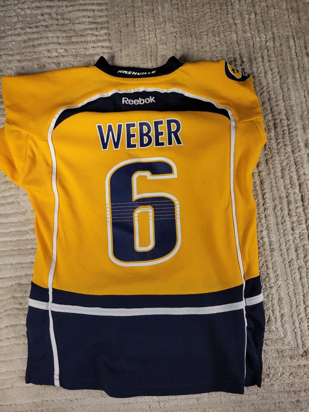 Reebok Shea Weber Nashville Predators Jersey NHL Hockey Youth Small 4-7 Boys